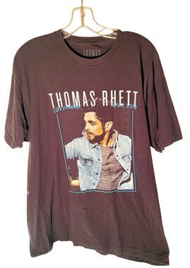 Thomas Rhett Concert Mens Black Life Changes Music Band Tour 2018 Graphic Tee XL
